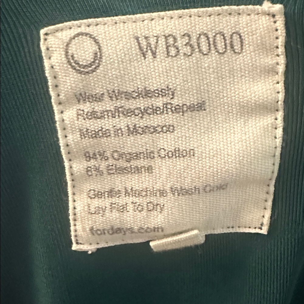 NWT Pact Dark Green Women's Bodysuit - Picture 7 of 9